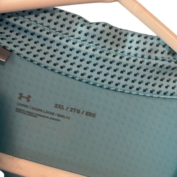 Bandon Dunes Golf Polo Shirt Men's 2XL XXL Blue White Striped Performance - Picture 4 of 5